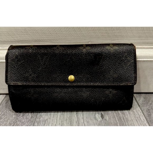 Authentic Louis Vuitton Monogram Portefeuille Sarah Long Wallet - Picture 2 of 12